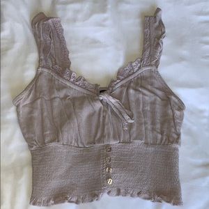 cotton on lavender crop top